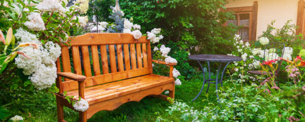 banc de jardin en bois