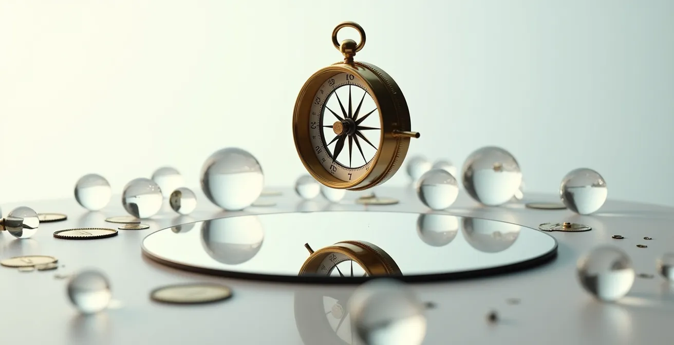 Composition surréaliste d'objets du quotidien détournés évoquant l'esprit pataphysique